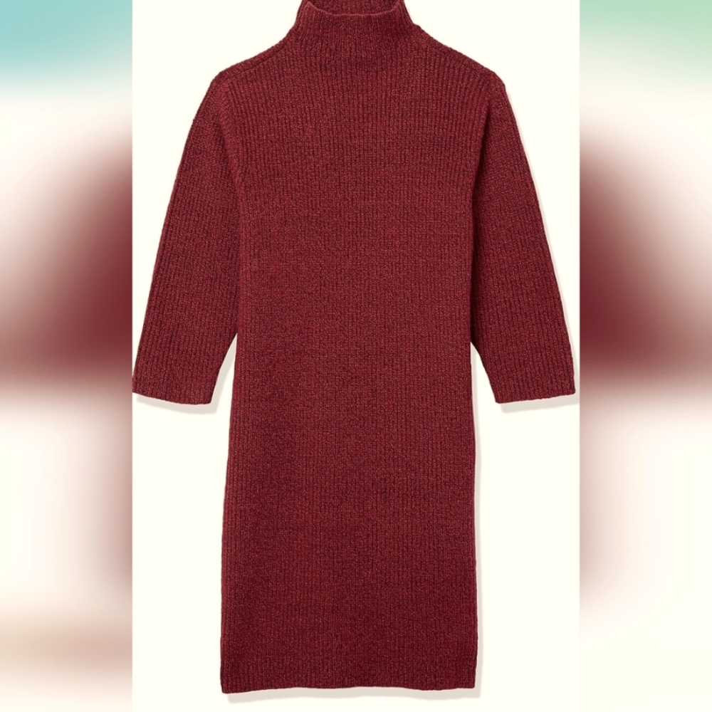 *NWT Amazon Essentials Girls Soft Touch Long-Sleeve Mock Neck Sweater